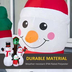 Pupazzo di Neve Gonfiabile Natalizio per Decorazioni Esterne Festive per Casa o Giardino - Product Image 5