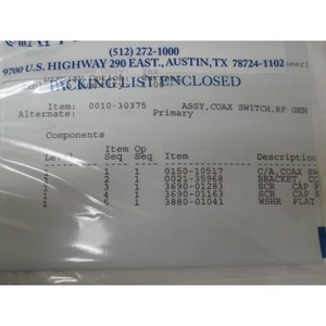 Amat 0010-30375 Assy, สวิทช์ COAX, เครื่องกำเนิดไฟฟ้า RF-ที่เชื่อถือได้อุปกรณ์เซมิคอนดักเตอร์มรดกระดับโลกและชิ้นส่วนที่ - Product Image 4
