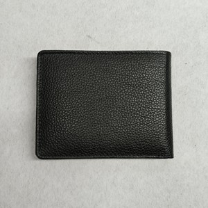 Hot <b>Cheap</b> Leather Men's ID Card Holder <b>Wallets</b> RFID Purse Bifold Wholesale Bulk Cost Direct Factory Supply Custom Logo Debossing - Product Image 1