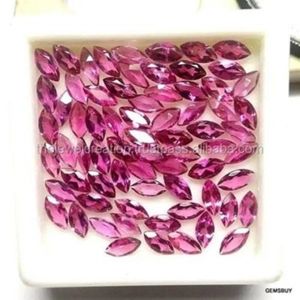 Pierres précieuses en tourmaline rose naturelle de 4 mm et 6 mm, taille marquise, pierres calibrées, fournisseur, boutique en ligne, prix d'usine, grossiste - Product Image 2