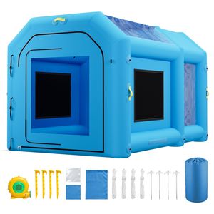 Cabine de peinture gonflable pour voiture 13,1 x 8,2 x 8,2 pieds, cabine de pulvérisation portable avec souffleur 750W et grand filtre en coton - Product Image 1