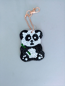 Nuevo regalo creativo: Llaveros con lazo de pedrería y borlas, accesorios para bolsos, colgantes para coche, llaveros con lazo de cuentas de semillas - Product Image 5