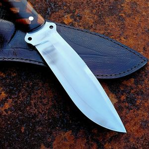 Couteau utilitaire de survie, de chasse et de camping à lame fixe personnalisée en acier inoxydable, manche en bois, fabrication OEM ODM, vente en gros - Product Image 4