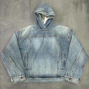 Men's European & American Hot-Selling Denim <b>Jacket</b> Solid Color Casual Button-Up Workwear <b>Trucker</b> Coat - Product Image 1