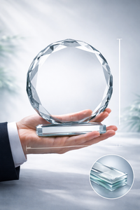 Factory Direct Custom Transparent Acrylic Laser <b>Engraved</b> Durable Golf <b>Trophy</b> Nautical Theme Sports Award for Business Gifts - Product Image 5