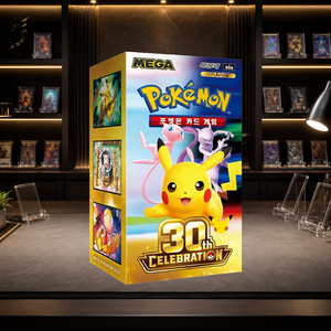 Caja de Sobres de Cartas Coleccionables de Pokémon M6a 30th Anniversary (Edición Coreana) para Tiendas de Juguetes y Artículos de Colección - Product Image 5
