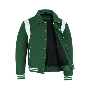 Wholesale Spring Outdoor Custom Logo Embroidery Plus Size <b>Baseball</b> <b>Men's</b> <b>Jackets</b> Oversize Sheep Varsity <b>Jacket</b> Knitted - Product Image 1
