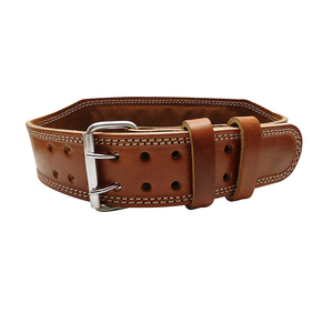 OEM Custom Leather Weightlifting Belt Powerlifting Belt Factory Manufacturer Heavy Duty Adjustable Gym Belt <b>Back</b> <b>Support</b> - Product Image 2