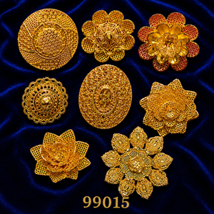 Bagues en Zircon Plaqué Or en Gros, Design Floral Vintage Filigrané, Accessoires de Mariage et de Fiançailles pour Femmes 99015 - Product Image 1
