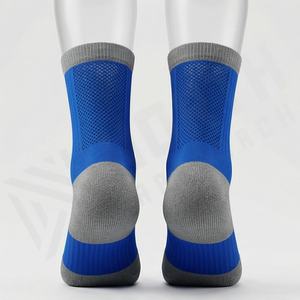 Men <b>Socks</b> Polyester Spandex Nylon Sports Running Breathable Moisture Wicking Athletic Gym Fitness Durable Customized Color Pair - Product Image 2