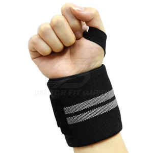 Custom Gym Wrist Wraps for Powerlifting Cross Training and Weightlifting Heavy Duty <b>Nylon</b> Wrist Wraps Adjustment, Breathable - Product Image 2