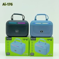 AI-176 Enceinte portable d'extérieur pour fêtes, basses puissantes, lecteur audio sans fil, stéréo TWS, lecture de musique sur carte TF, enceinte portable OEM