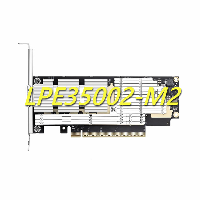 Emulex LPE35002-M2 Host Bus Adapter PCIe 4.0 X8 Low Profile 32 GB Fibre Channel Gen 7 Short Wave 2 FC SFP+ HBA FH MDRC7