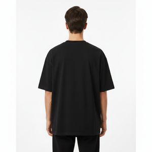 เสื้อยืดผู้ชายแบบกำหนดเอง OEM ระบายอากาศได้ดี ผ้าฝ้าย 100% สกรีนลาย สตรีทแวร์ แบรนด์ส่วนตัว ซักย้อมสีแบบแอซิด น้ำหนัก 240 กรัม แบบเปล่า - Product Image 5