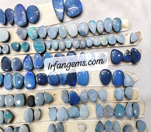 Magnifique paire de doublets d'opale Welo, gemmes d'opale arc-en-ciel brillantes et chatoyantes, formes variées, cabochons de doublet d'opale, cadeau pour elle - Product Image 4