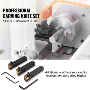 Portautensili per tornio indicizzabile a 3 pezzi 5/8 CNC per lavorazioni pesanti, utensili da taglio per tornio in metallo con inserti in carburo rivestiti in stagno ODM - Product Image 2
