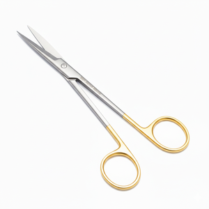 Tijeras Quirúrgicas Médicas Profesionales |   Tijeras Quirúrgicas de Acero Inoxidable con Mango Chapado en Oro - Product Image 3