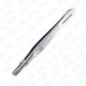 Pinzas para Cejas Ecológicas de Precisión, Pinzas para Pestañas de Acero Inoxidable Sostenible con Puntas Inclinadas y Puntiagudas - Product Image 3