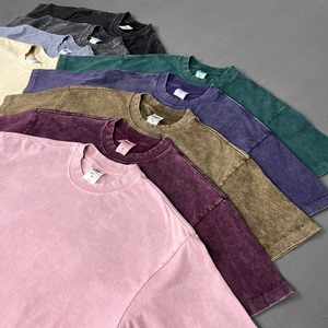 T-shirt Homme Été 100% Coton Col Rond Manches Courtes Coupe Oversize Streetwear Épaules Tombantes – Nouvelle Collection Promotionnelle - Product Image 2
