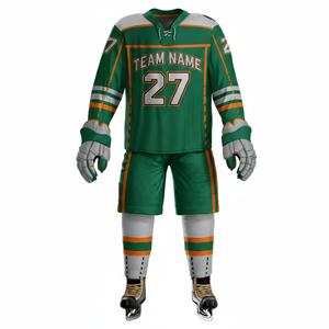 ชุดยูนิฟอร์มฮอกกี้น้ำแข็งแบบขายส่ง OEM |   เสื้อฮอกกี้ตาข่ายระบายอากาศพร้อมโลโก้แบบกำหนดเอง |   ชุดทีมเปล่า - Product Image 1