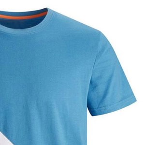 T-shirt Homme Tendance 2026 à Panneaux Diagonaux et Blocs de Couleurs, Manches Courtes, Décontracté, en Coton Doux et Respirant, Idéal pour l'Été - Product Image 5