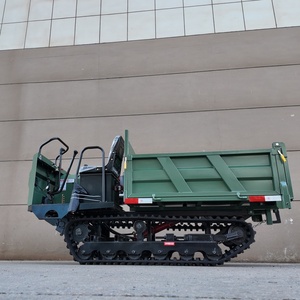 รถดัมพ์ขนาดเล็กแบบขับเคลื่อนด้วยตัวเอง 4x4 บรรทุกได้ 1.5 ตัน 2 ตัน 3 ตัน รถดัมพ์ตีนตะขาบขนาดเล็กสำหรับงานก่อสร้าง รถตักดินไฮดรอลิกแบบตีนตะขาบ - Product Image 4