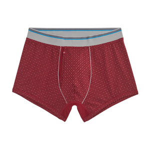 Boxers tricotés pour hommes, personnalisables avec logo, motif uni, doux, respirants, taille mi-haute, antibactériens, écologiques, OEM - Product Image 5