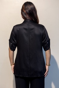 Camisa Negra de Algodón de Primera Calidad para Mujer, para Uso Diario Informal y para Fiestas, Compre Directamente del Proveedor, Exportación a Granel de la India - Product Image 3