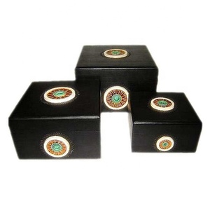 Article de cadeau en os de corne Top vente unique boîte de vadrouille collier bijoux boîtes décoratives emballage de logo personnalisé article d'artisanat indien - Product Image 4