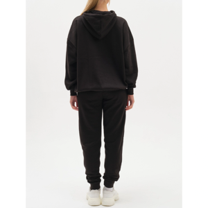 Ensemble 2 pièces pour femme en coton 100% pour l'automne, grande taille, imprimé, respectueux de l'environnement, sweat-shirts et sweats à capuche, manches longues, coupe ample, respirant - Product Image 2