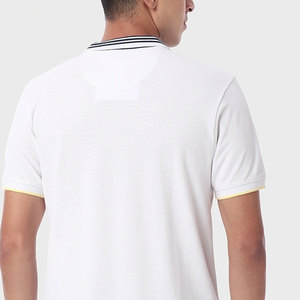 Service OEM, polos de golf pour hommes, manches courtes respirantes, 100% coton, logo brodé personnalisé, uniforme professionnel, couleur unie. - Product Image 5