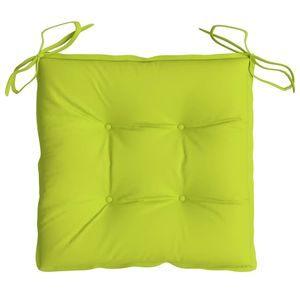 Juego de 2 Cojines para Silla de Tela Oxford Verde Brillante, 100% Poliéster, para Uso en Exteriores - Product Image 5