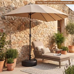 Base per Ombrellone da Giardino in Acciaio Inox, Capacità 55 LBS per Stabilità Sicura, Ideale per Hotel - Product Image 2