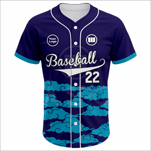 Custom Sublimated <b>Baseball</b> Uniform Jersey Set Breathable Polyester Quick Dry Half Summer Team Sportswear OEM Wholesale Unisex - Product Image 2