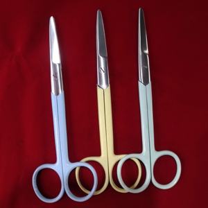 Ciseaux Mayo en métal de 6,75 pouces, en acier inoxydable de qualité chirurgicale, pour la dissection et la coupe des tissus, avec lames courbées et droites - Product Image 2