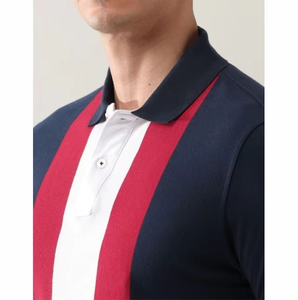 เสื้อโปโลผู้ชายผ้าฝ้ายระบายอากาศดี สไตล์ไฮสตรีท ลำลองสำหรับฤดูร้อน ดีไซน์เรียบหรู คุณภาพพรีเมียม เสื้อโปโลสำหรับเล่นกีฬาผู้ชาย - Product Image 4