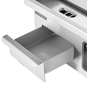 1700W Commercial Electric <b>Griddle</b> Stainless Steel Countertop <b>Flat</b> <b>Top</b> Grill Adjustable Temp 17.72 X 11.81 X 0.39in 122-572 F - Product Image 6