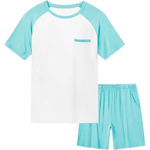 Men's Solid 100% Cotton Printed T-Shirt Shorts <b>Set</b> Wholesale Fashion Simple Breathable Comfortable <b>Knitted</b> for Summer - Product Image 3