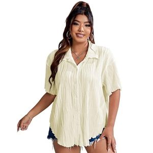 Women Poly Blend Stylish Korean <b>Tops</b> Oversized Shirts, Crop Tanks & Trendy Summer Wear - Product Image 1