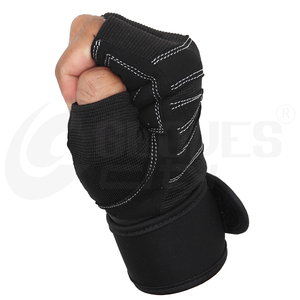 For High Selling Weightlifting Fitness <b>Gloves</b> Gym Non-slip Breathable Half Finger Polyester Lace-up Closure - Product Image 4