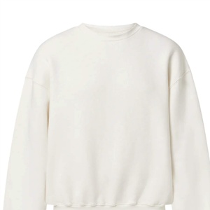 Sudadera Casual de Algodón 100% de Alto Gramaje para Hombre, Tallas Grandes, Lisa, de Otoño, de Alta Calidad, con Mangas Largas - Product Image 4