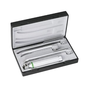 XELTECH SURGICAL Adult Fiber <b>Optic</b> Miller Laryngoscope Set Straight Blade Manual 2 3 4 Intubation Kit CE Certified - Product Image 1