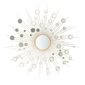 New Modern Wall Mirror Unique Antique Design Iron Vintage with Glass Gold Plated Framed At Wholesale Prices - Product Image 5