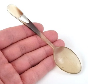 Cucharas Ecológicas de Cuerno de Búfalo Natural para Café, Té, Vino, Fiestas, Utensilios de Cocina, Juego de Cucharas - Product Image 5