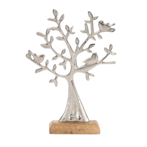 Elegante Adorno de Árbol con Diseño en Metal y Madera para Regalo, Decoración Festiva, Decoración de Interiores - Product Image 1
