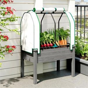 Fioriera da Esterno Grigio Scuro per Coltivare Frutta, Verdura e Fiori - Categoria Prodotto: Sacchi per Coltivazione - Product Image 1