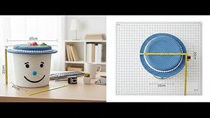 Customised Handwoven Factory Wholesale Cotton Rope Storage Baskets Cute Baby Smile Face With Cover Candy Baskets - Product Image 4