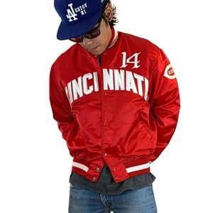 Chaqueta universitaria personalizada para hombre o mujer, chaqueta de béisbol bordada de satén, chaqueta bomber reversible de alta calidad, chaquetas de satén para hombre. - Product Image 1