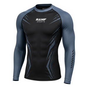 Eco-Friendly No Gi Mma <b>Men</b> <b>Compression</b> <b>Shirt</b> Rash Guard Swim Custom Mma <b>Men</b> Rashguards Bjj-Rash-Guard - Product Image 3