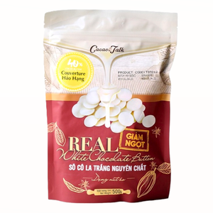 Chocolate Blanco Puro Vietnamita de Primera Calidad, 40% Cacao, en Botones de 1KG, HALAL, OEM/ODM, para Repostería, Galletas, Venta al Por Mayor, Envío Global - Product Image 1